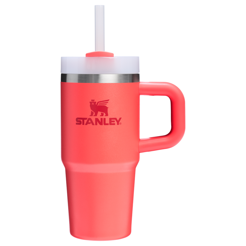 Stanley The Quencher H2.0 Flowstate Tumbler: 14 oz with Handle - Hot Coral