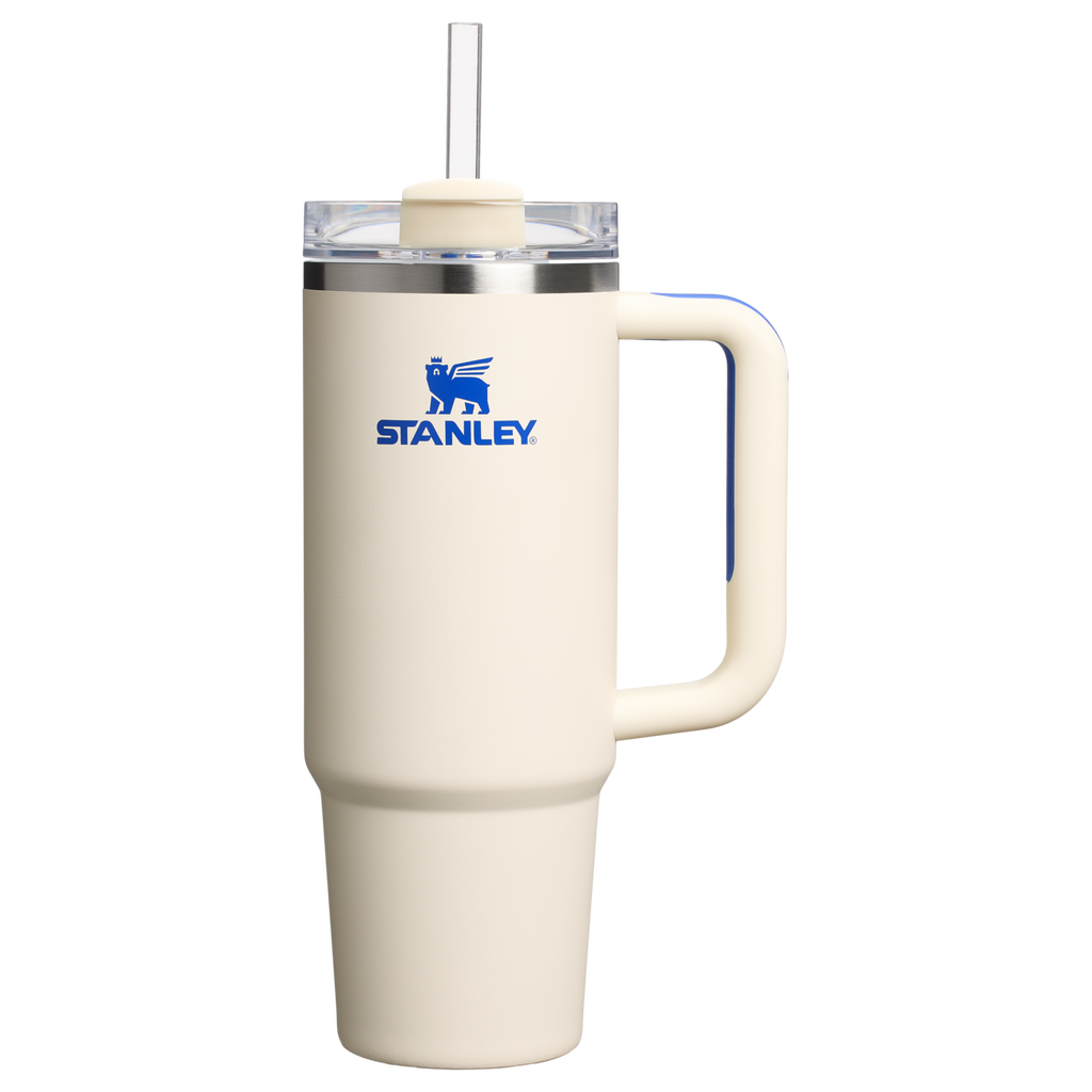 Stanley Quencher H2.0 Flowstate Tumbler: 30 oz -Cream Royal