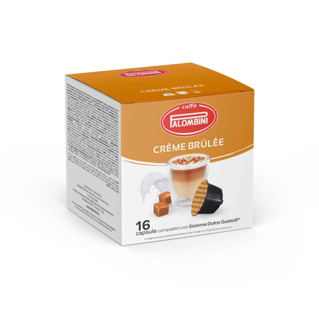 Palombini Crème Brule - Dolce Gusto Compatible Capsules (16 Drinks)