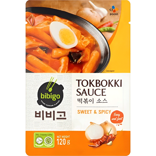 bibigo Tokbokki Sweet Spicy Sauce 120g