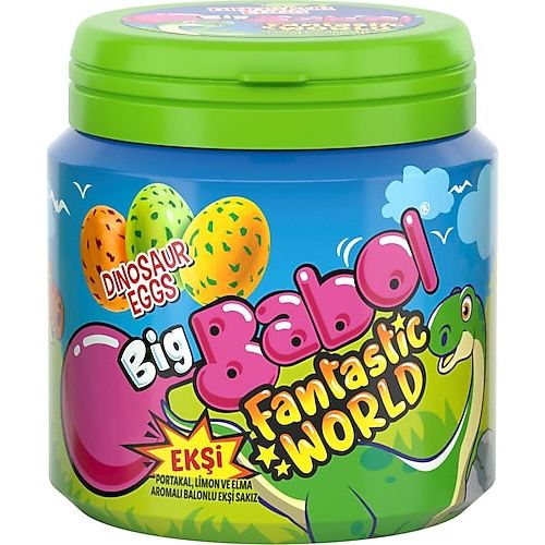 Chupa Chups Big Babol chewing gum Fantastic World Dinasaur eggs 90g