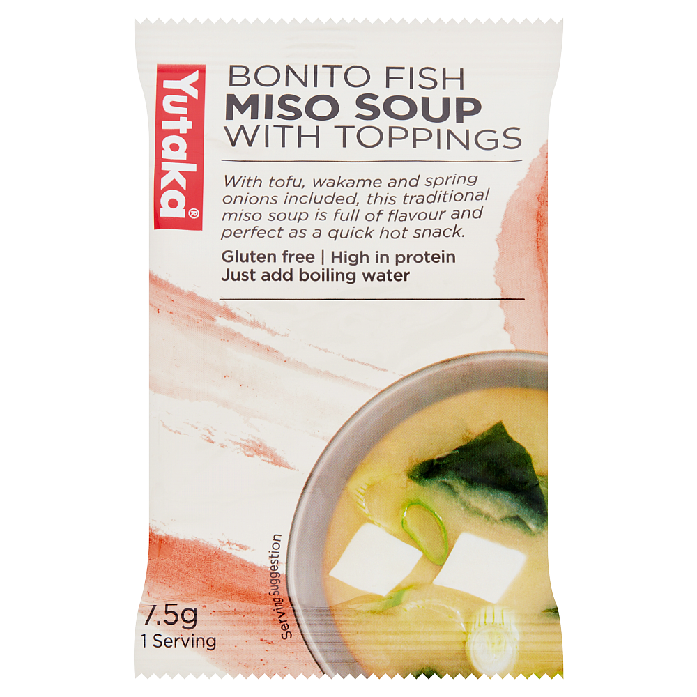 Bonito Fish Miso Soup with Toppings (1 serving)