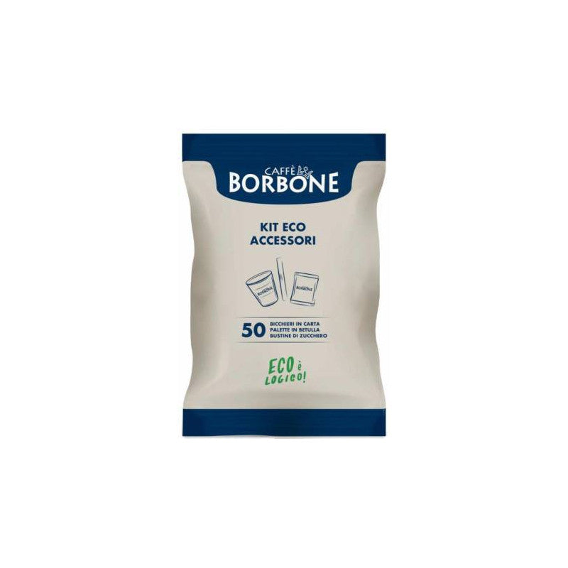 Borbone Kit Accessor (Kit 50pcs Cups + Sugar Box + Stirrers)