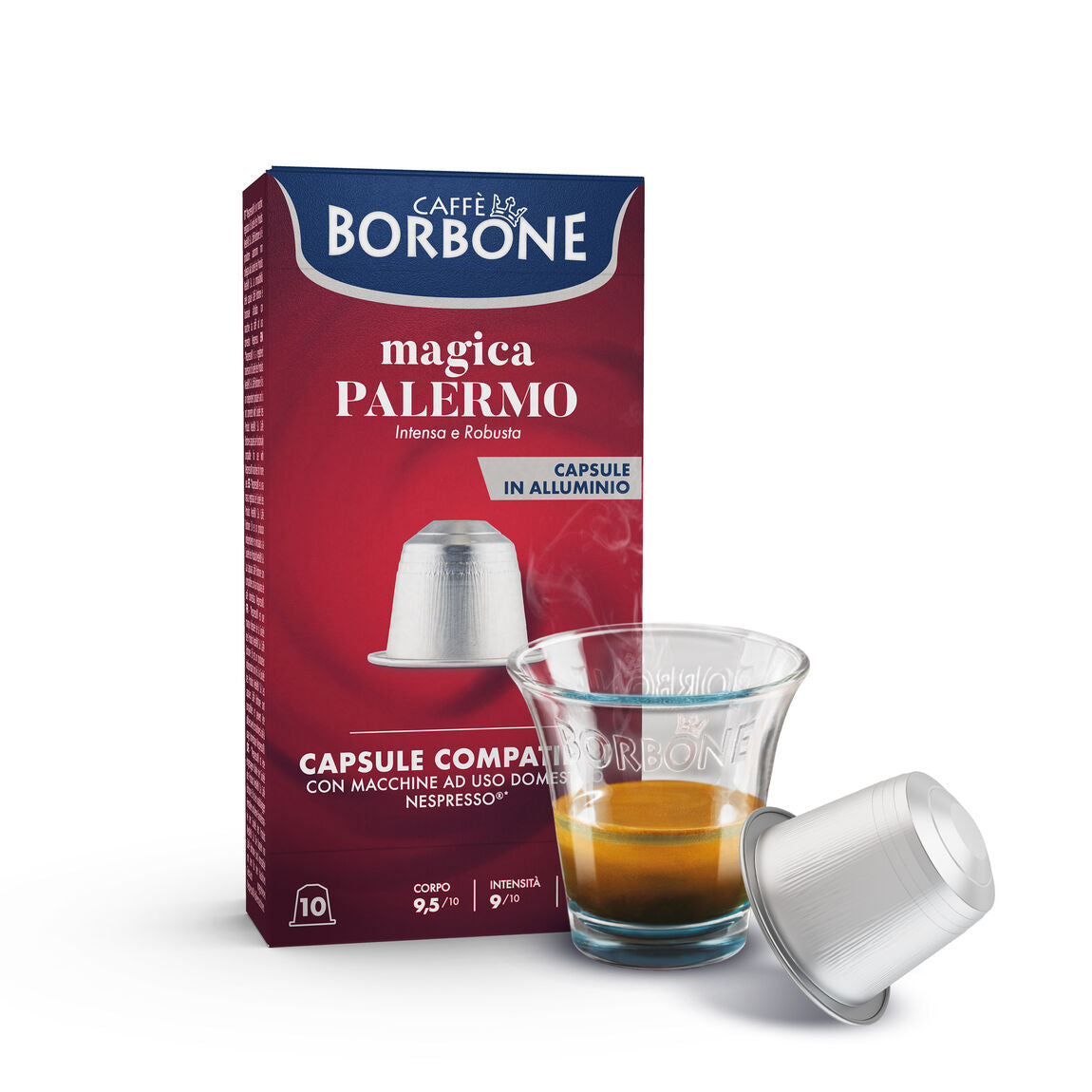 10 CAPSULE CAFFE' BORBONE CORTADO NESPRESSO