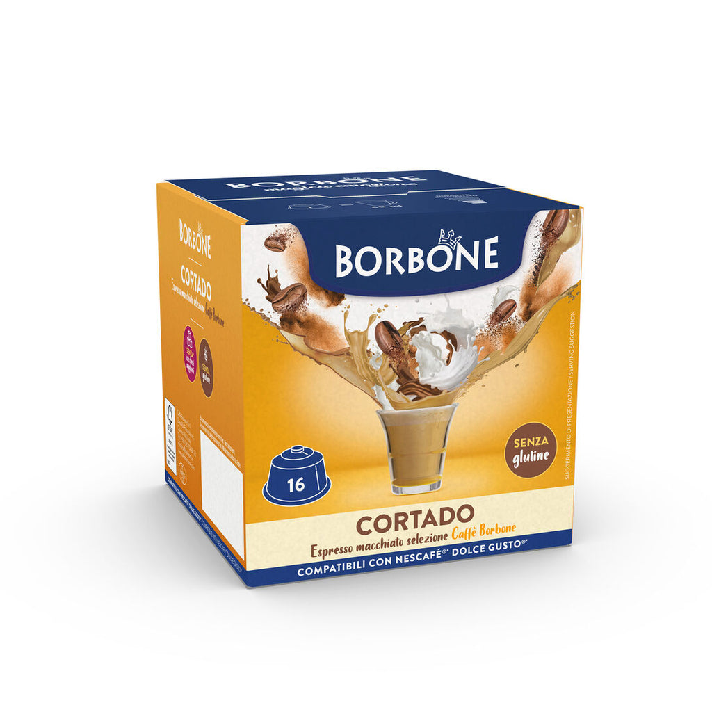 Caffe BORBONE Cortado Dolce Gusto Compatible (16 Capsule Pack)