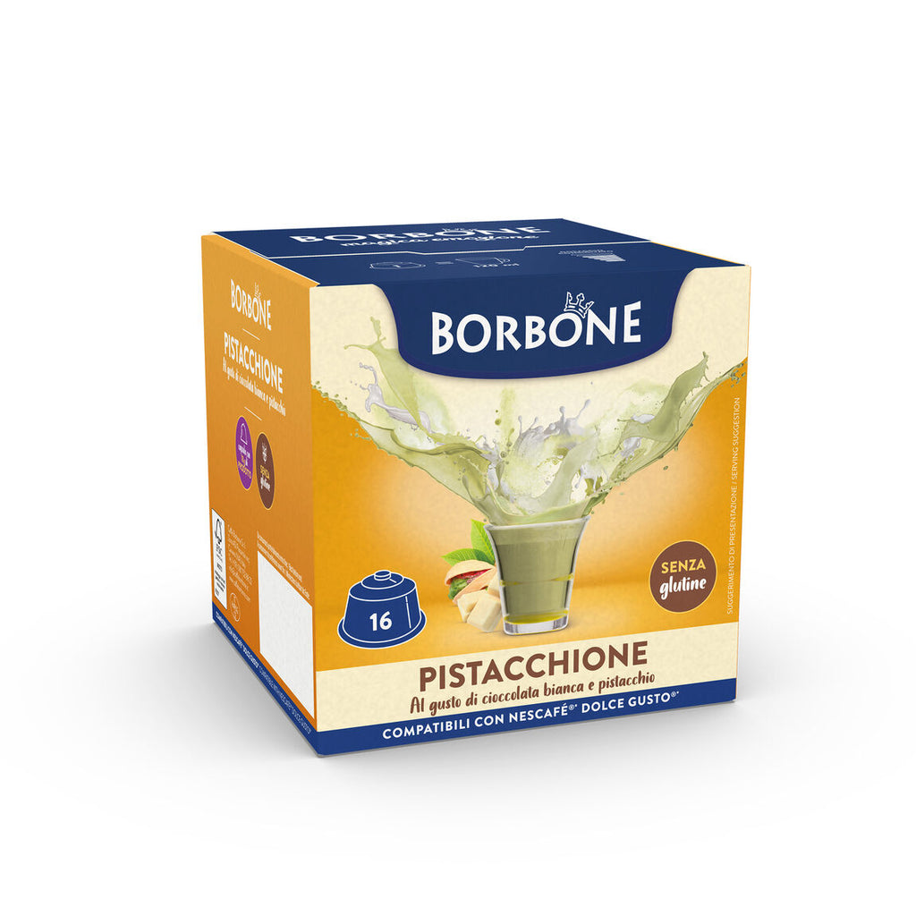 Caffe BORBONE Pistacchione Dolce Gusto Compatible (16 Capsule Pack)
