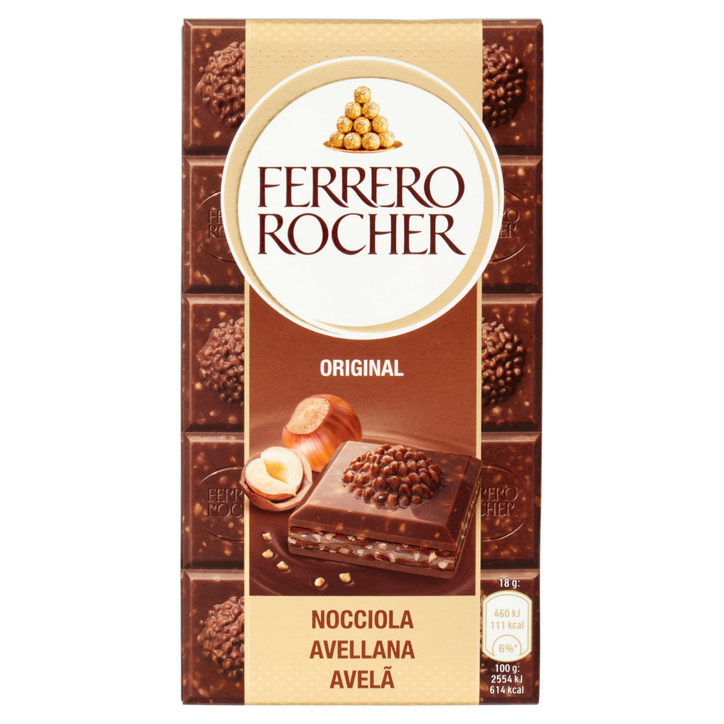 Ferrero Rocher Original Chocolate Bar- 90g