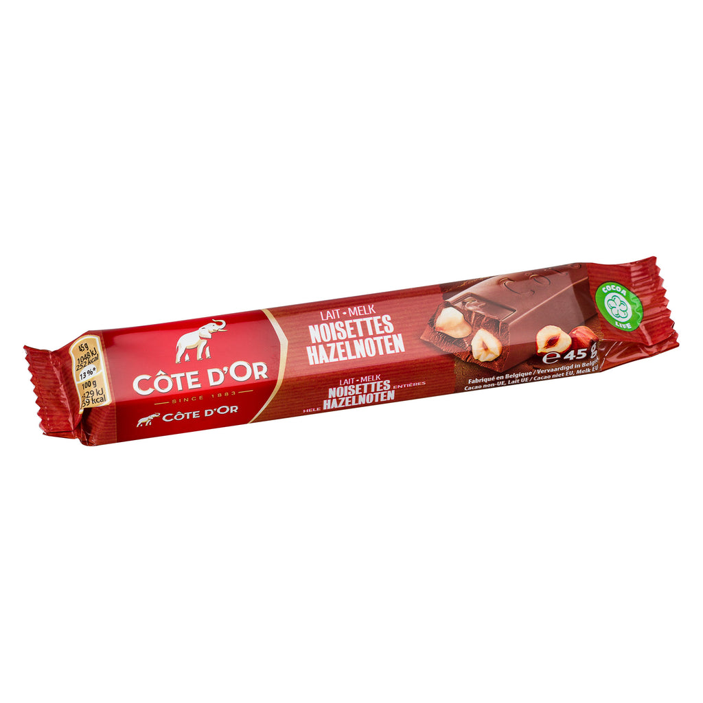 Cote d'Or  Whole Hazelnuts Milk Chocolate Bar - 45g
