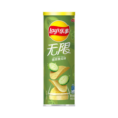 Lay's Unlimited Potato Chips Emerald Cucumber Flavor -104g