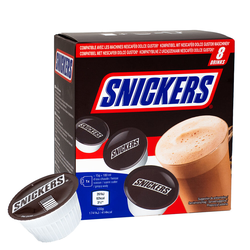 Dolce Gusto Snickers Hot Chocolate Pods - (8 Capsule Pack)