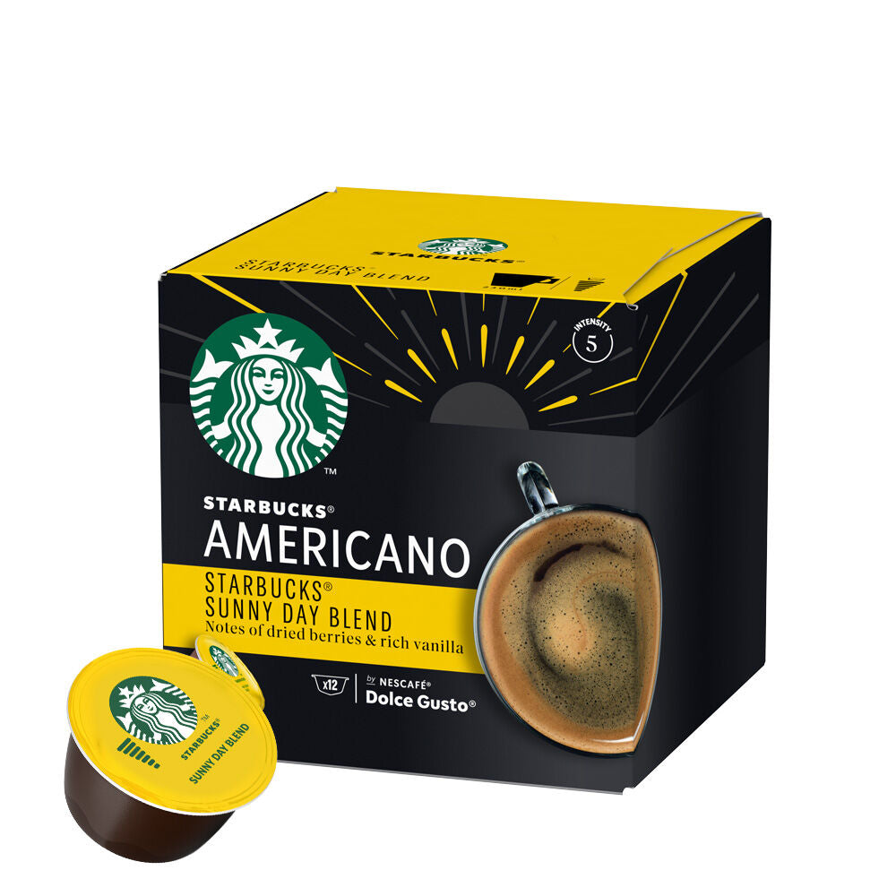 Starbucks Americano Sunny Day Blend - Dolce Gusto (12 Capsule Pack)