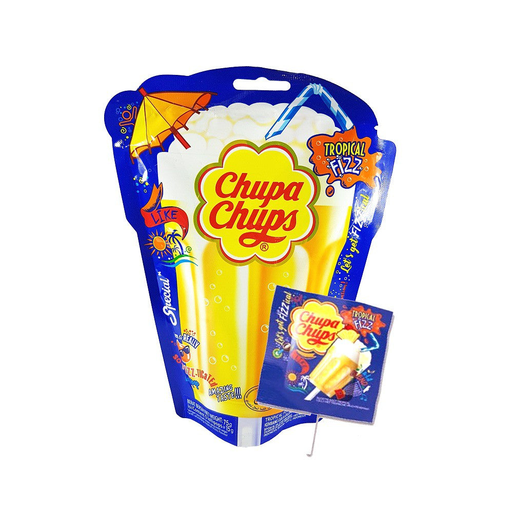 Chupa Chups Tropical Fizz Candy - 5x5gr