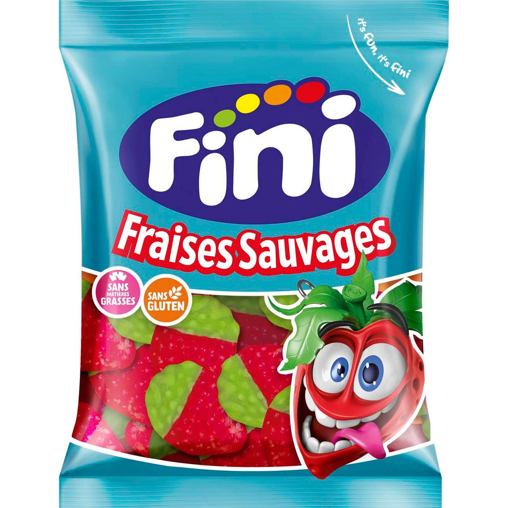 Fini fraises sauvages lisses Gummy Candy - 90g