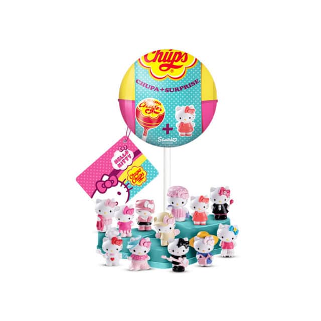 Chupa Chups Lollipop Strawberry Surprise Hello Kitty 12g