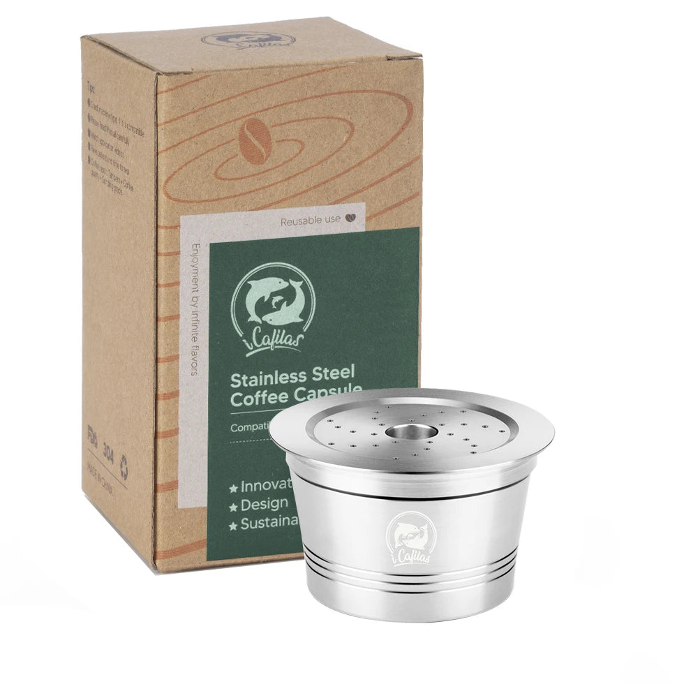 Reusable stainless steel capsule for (Cafissimo & Caffitaly)