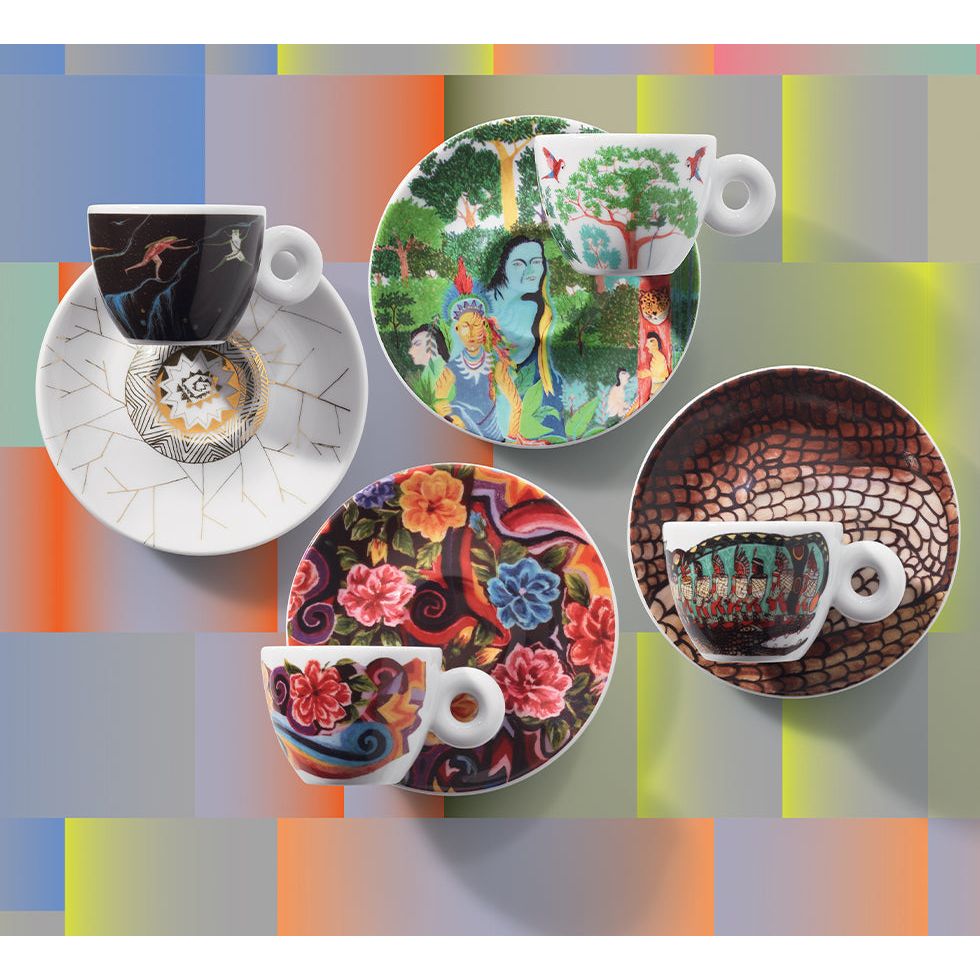 Cappucino Cups Biennale illy Art Collection Set of 4