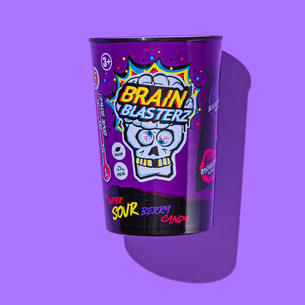 Brain Blasterz Dark Fruits Sour Candy Tub - 48g