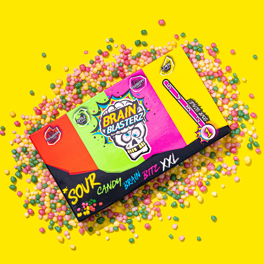 Brain Blasterz Brain Bitz XXL Sour Mini Candies - 144g