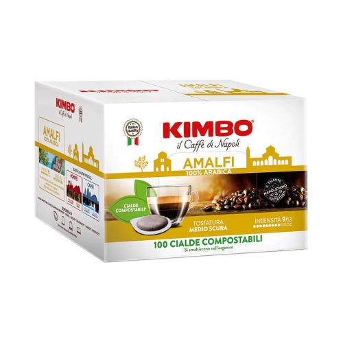 KIMBO ESPRESSO Amalfi Cialde ESE Coffee Pods - 50 Pcs