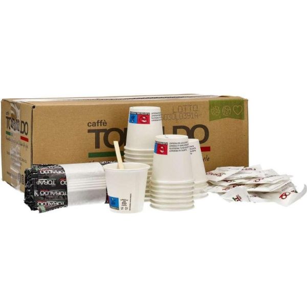 Toraldo Kit Accessor (Kit 150pcs Cups + Sugar Box + Stirrers)