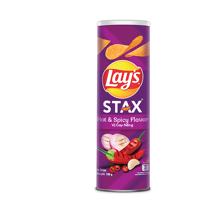 Lay's Stax Hot & Spicy Flavor - 100g
