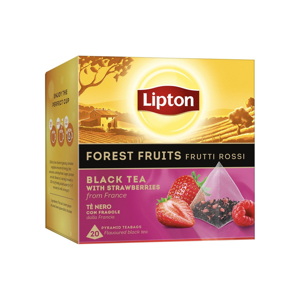 Lipton Tea Black 20 Caps Forest Fruits- Teabags (20)