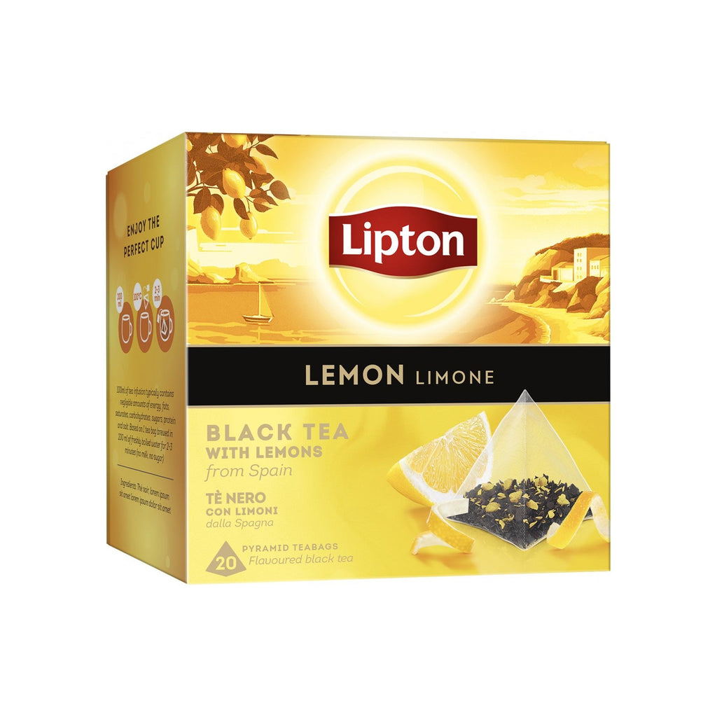 Lipton Tea Black 20 Caps Lemon - Teabags (20)