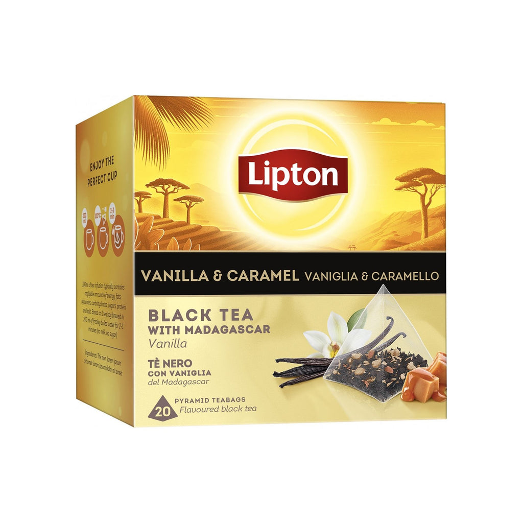 Lipton Tea Black 20 Vanilla & Caramel- Teabags (20)