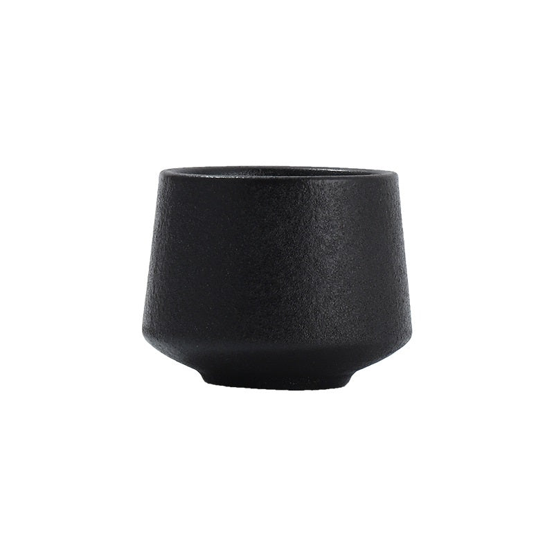 Ceramic Barista Coffee Cup, JS1: Black - 200ml