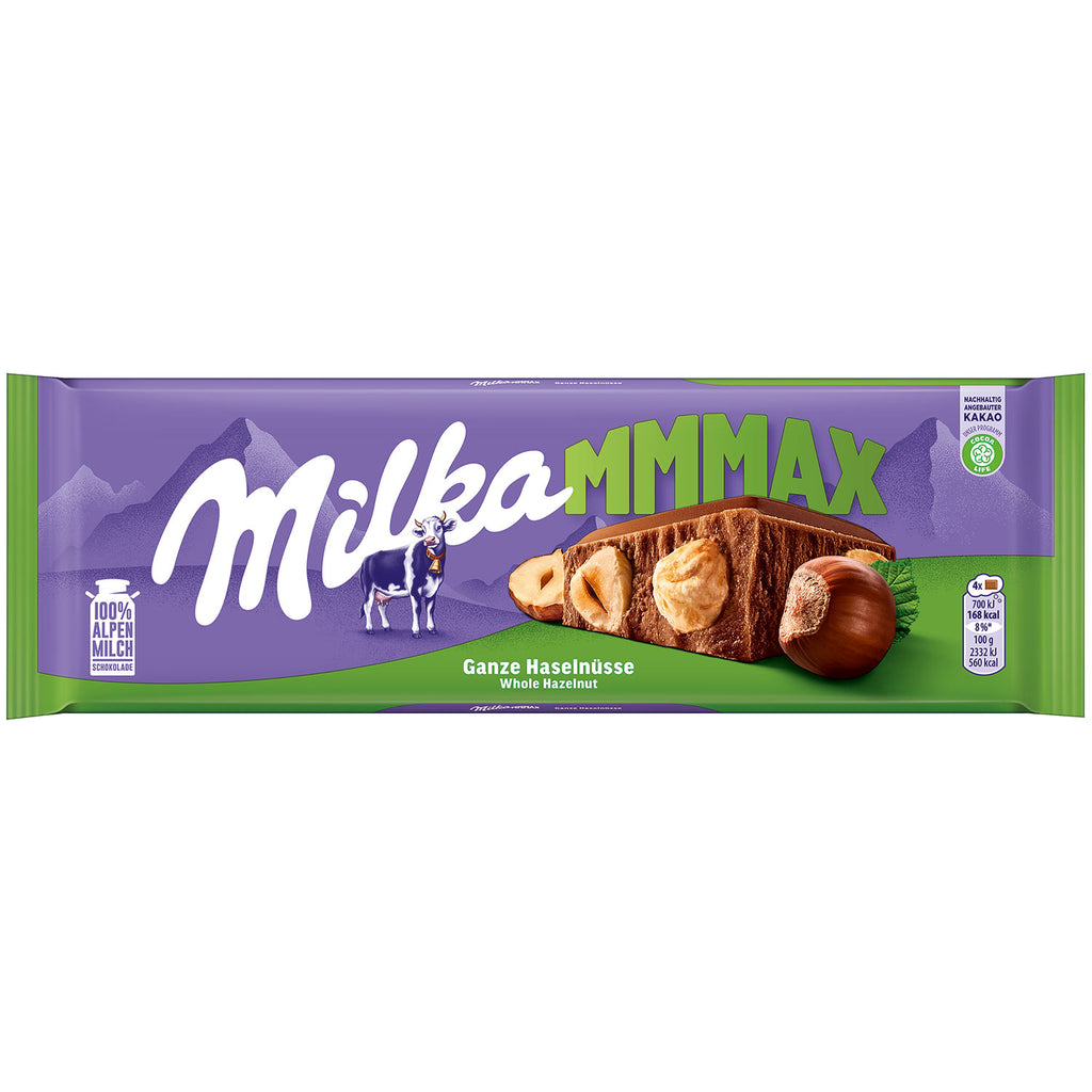Milka MMMAX Whole Hazelnut Chocolate Bar - 270g