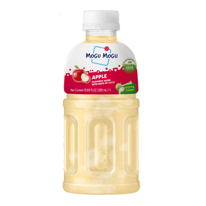 Mogu Mogu Apple Flavoured Drink with Nata de Coco - 320ml