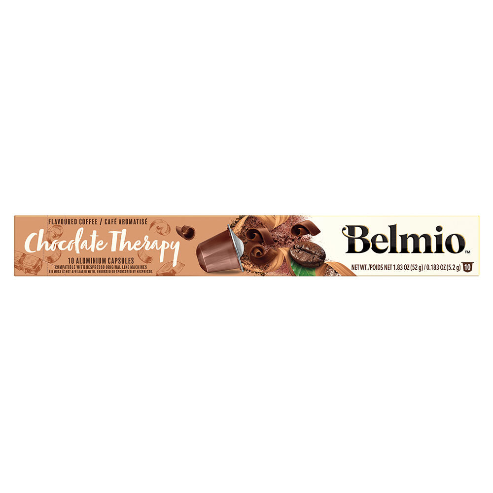 Belmio Chocolate Therapy, Flavoured Espresso - Nespresso Compatible - 10 Capsule Pack