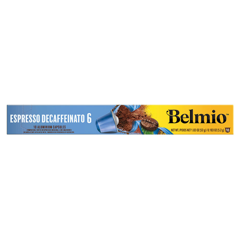 Belmio Espresso Decaffeinato - Nespresso Compatible - 10 Capsule Pack