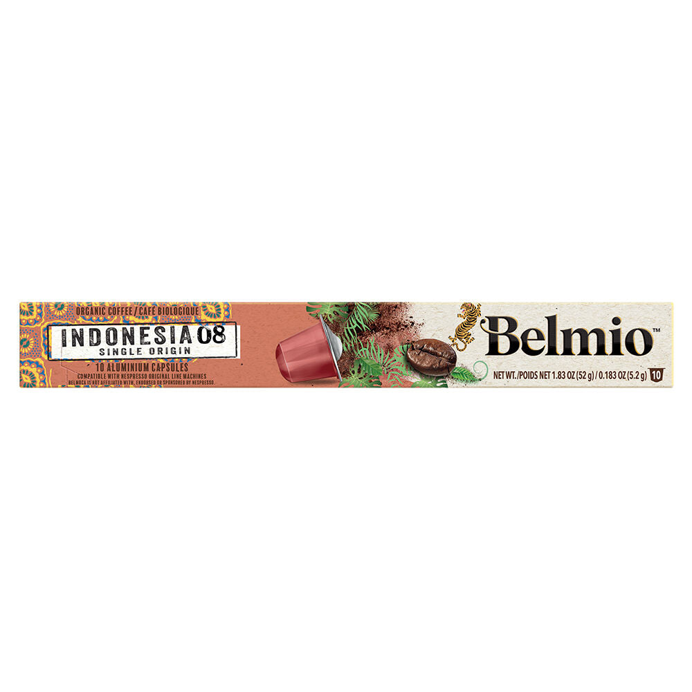 Belmio Single Origin Indonesia - Nespresso Compatible - 10 Capsule Pack