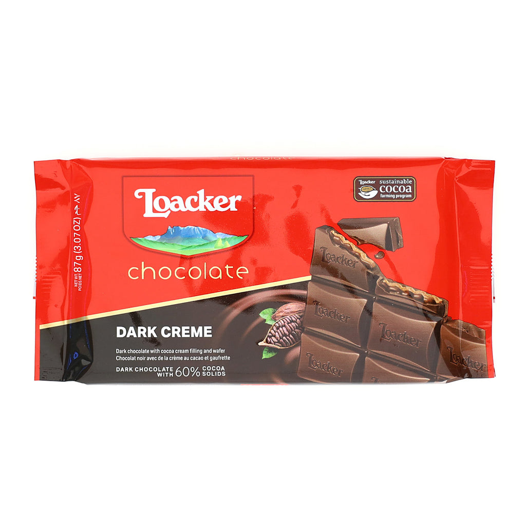 Loacker Dark Creme Chocolate 60%  - 50gr