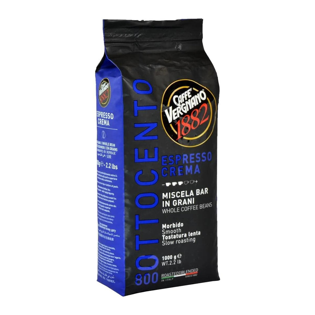 Caffe Vergnano Espresso Ottocento Crema 800 Blend, Coffee beans - 1kg