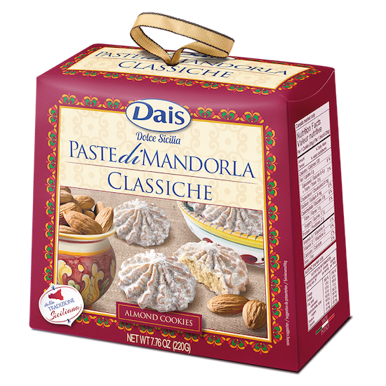 Dais Dolce Sicilia PASTE DI MANDORLA CLASSICHE, Almond Cookies - 220g