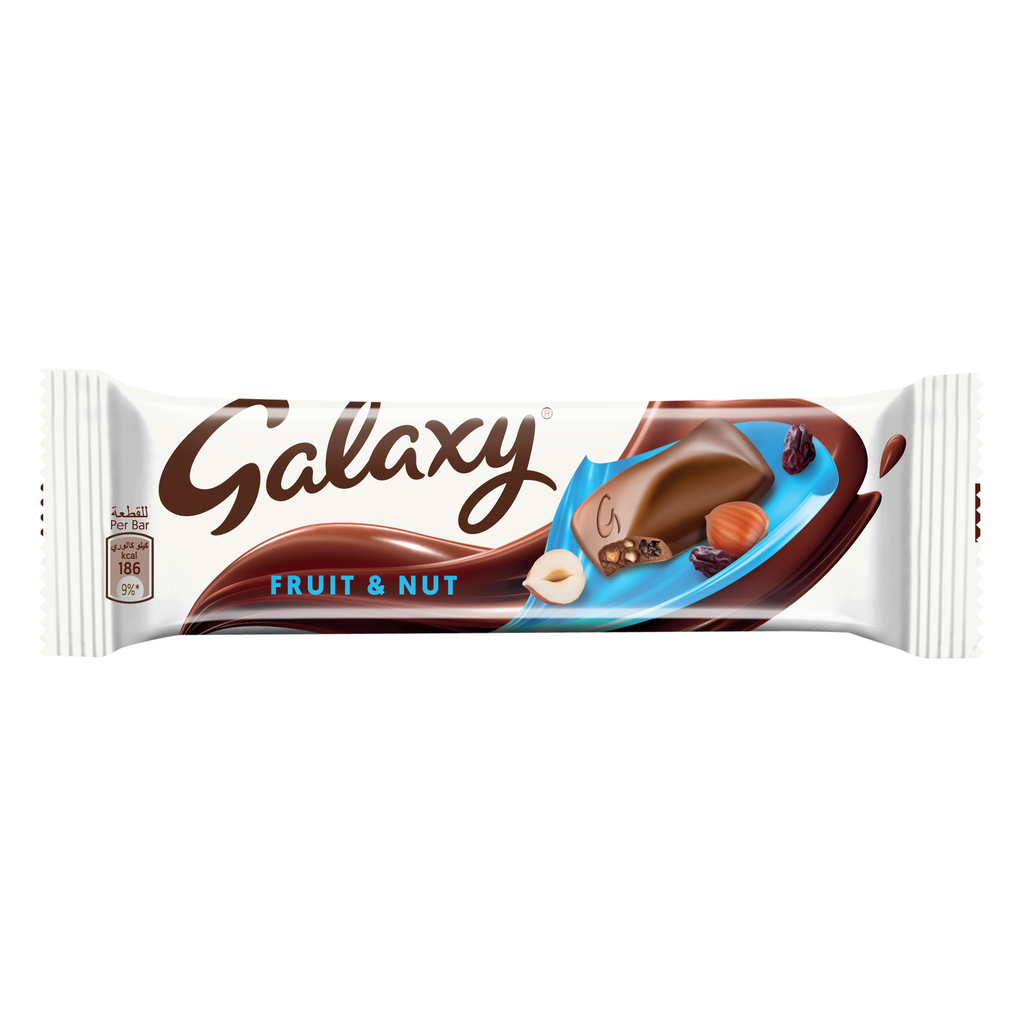 Galaxy Fruit and Nut Milk Chocolate Bar, 36g