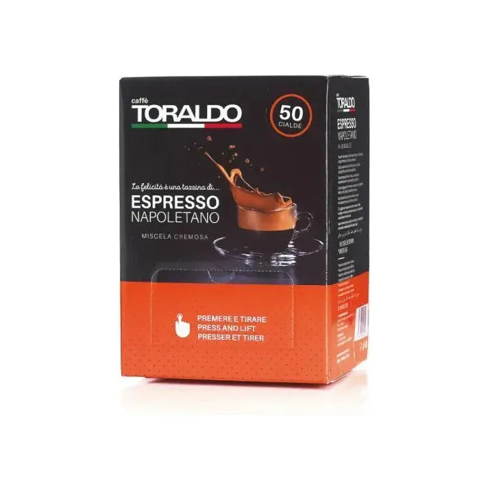 Caffe Toraldo Napoletano  Cremosa ESE Cialde Pods - 50 Pack