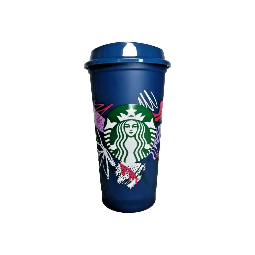 Starbucks  Reusable Hot Cup Teal Color Change ,16oz