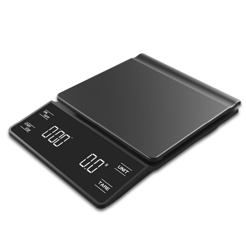 LED Touch Rechargeable Digital Coffee Scale With Timer - 3kg/0.1g