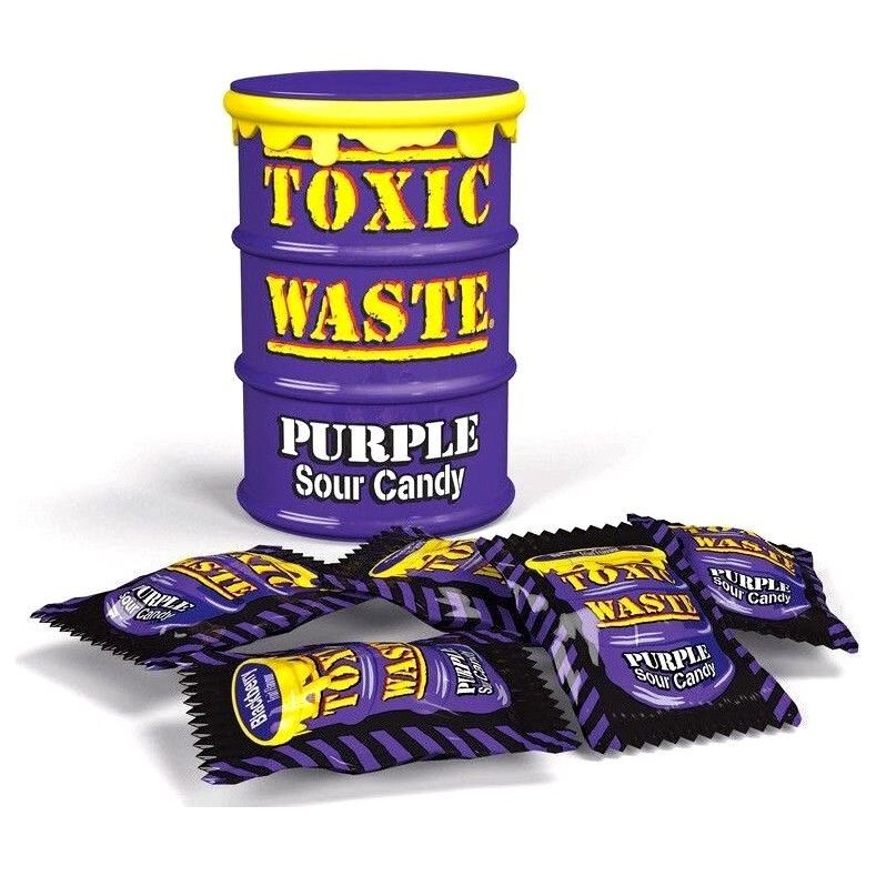 Toxic Waste Purple Sour Candy Drum - 42g