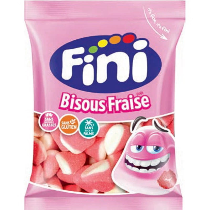 Fini Bisous fraise Gummy Candy - 90g