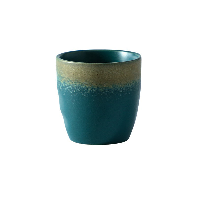 Ceramic Barista Coffee Cup, JS18: Ocean Green - 150ml