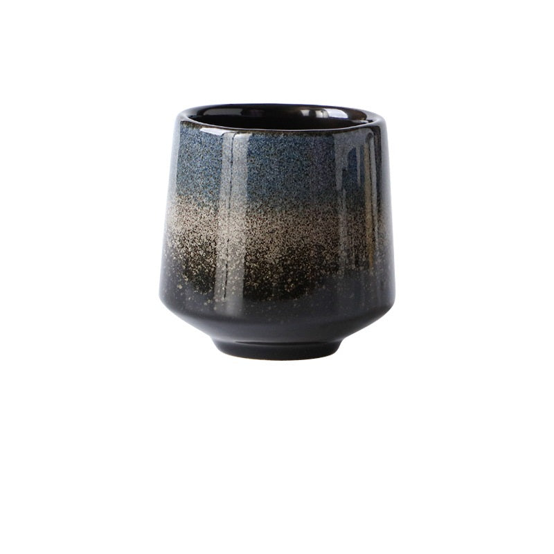 Ceramic Barista Coffee Cup, JS21: Black- 220ml