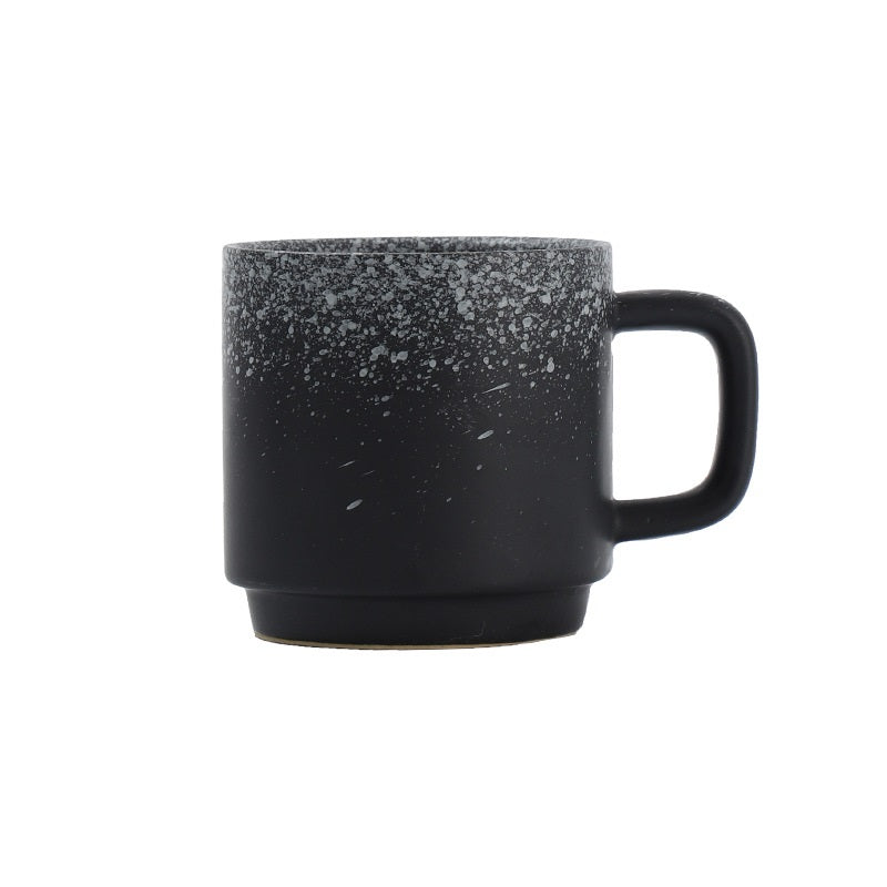 Ceramic Barista Coffee Cup, JS9: Black - 300ml