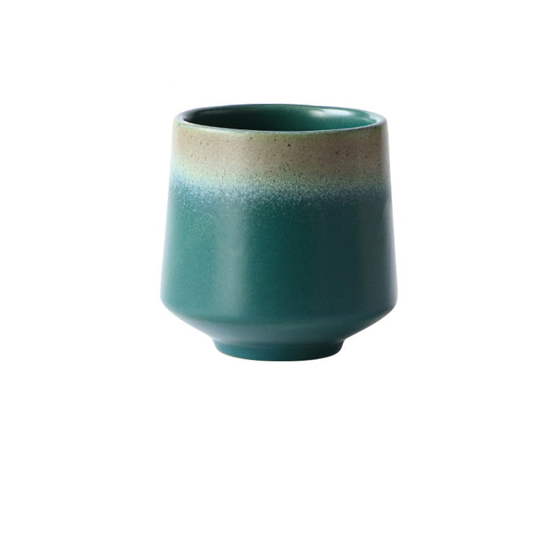 Ceramic Barista Coffee Cup, JS21: Green - 220ml