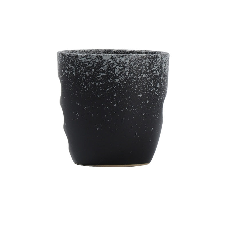 Ceramic Barista Coffee Cup, JS4: Black - 150ml