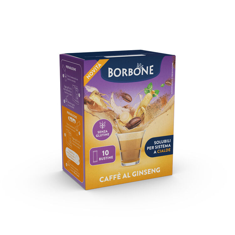 Caffe BORBONE Coffee with Ginseng Instant Coffee - 10 Stick