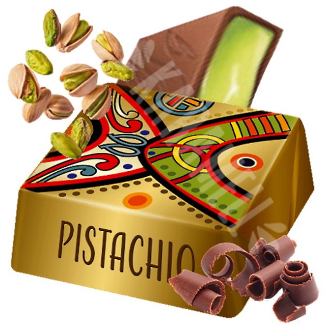 Chocolate Squares Pistachio Goplana- 1 pice